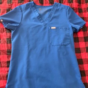 Figs royal blue Catarina top